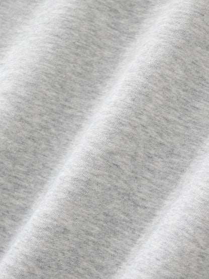 Fleece Mock-Neck Crew Sweatshirt