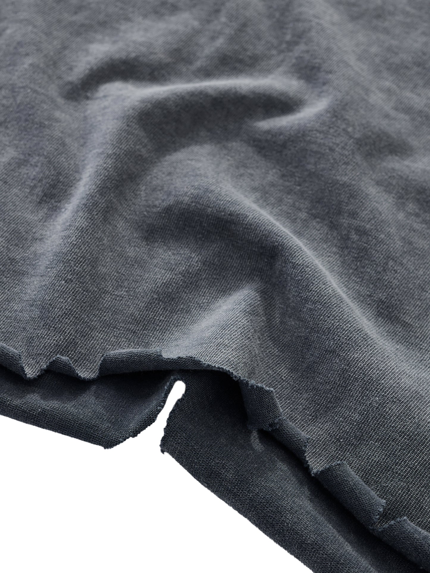 Blank Snow Wash Raw-Hem Boxy T-shirt