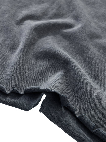 Blank Snow Wash Raw-Hem Boxy T-shirt