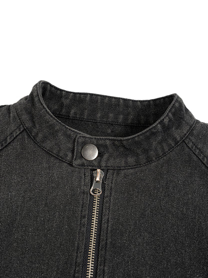 UNAPOLOGETIC DENIM ZIP JACKET