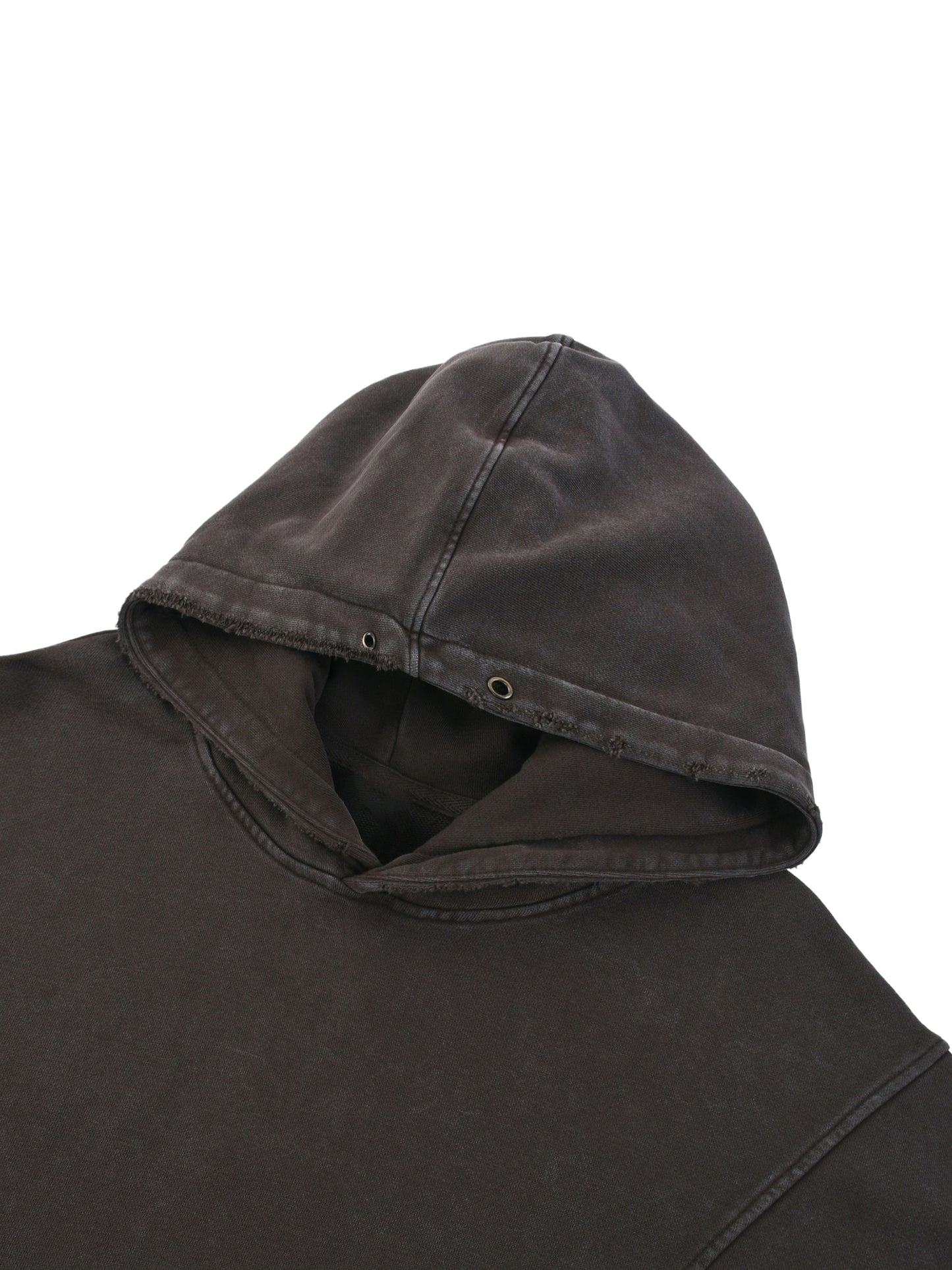 DISTRESSED PANEL HOODIE