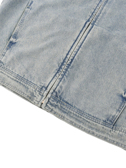 WILD THINGS VINTAGE WASH DENIM JACKET